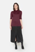 BRANDTEX Bolur - Vínrauður