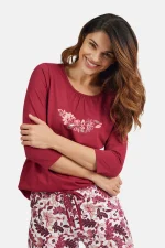 Náttfata sett - Vínrautt - Image 2