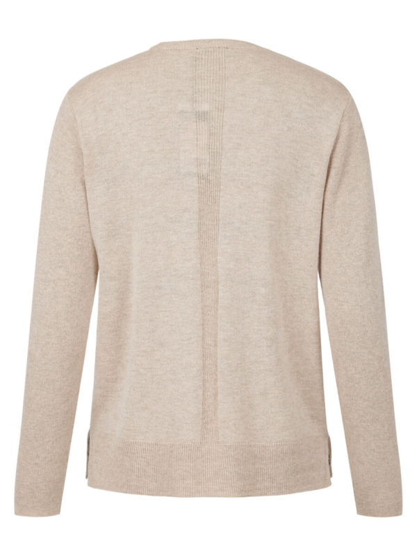 BRANDTEX Peysa (52% ull) - Ljós brún - Image 4