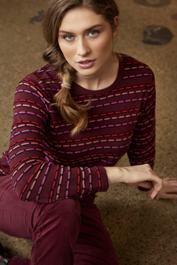 SUNDAY Peysa - Vínrauð - Image 1