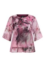 MOLLY JO Blússa - Vínrauð