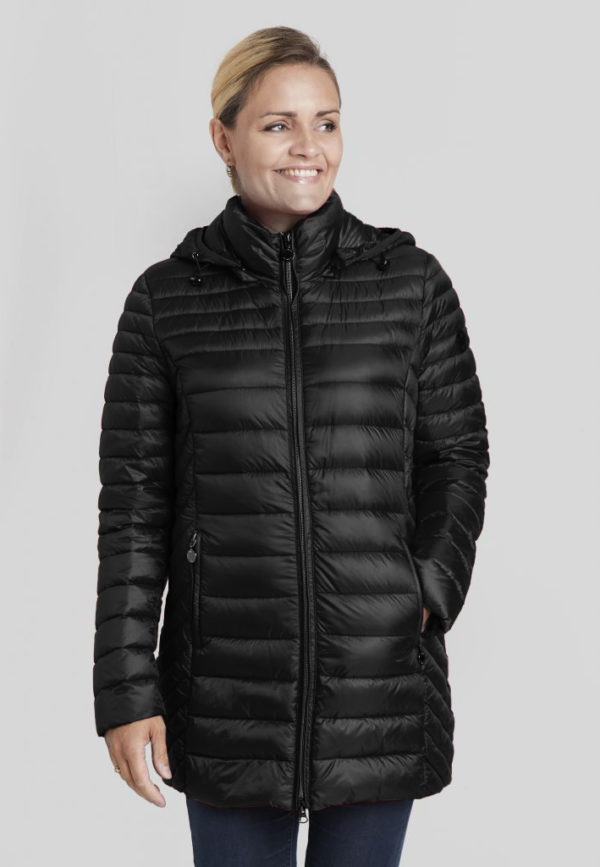 Úlpa - Svört (90% andadúnn, 10% fjaðrir) - Image 2