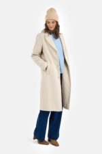 BRANDTEX Kápa (31% ull) - Ljós brún - Image 4