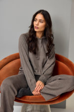 JENSEN Kósý peysa - Brún