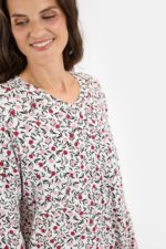 BRANDTEX Náttkjóll - Rauður - Image 3