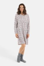 BRANDTEX Náttkjóll - Rauður - Image 2