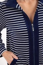 BRANDTEX Velúr sloppur - Blár - Image 4