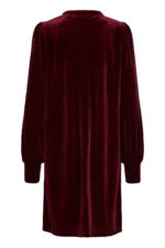 Velúr kjóll - Vínrauður - Image 7