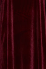 Velúr kjóll - Vínrauður - Image 6