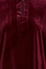 Velúr blússa - Vínrauð - Image 3