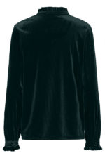 Velúr blússa - Græn - Image 2