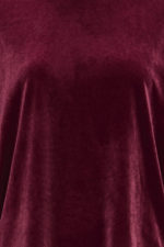 Velúr blússa - Vínrauð - Image 6