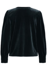 Velúr blússa - Græn - Image 7