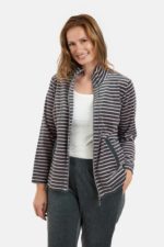 BRANDTEX Velúrgalli - Grár og bleikur - Image 5