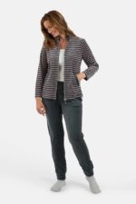 BRANDTEX Velúrgalli - Grár og bleikur - Image 2