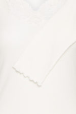 Blúndu bolur - Kremaður - Image 3