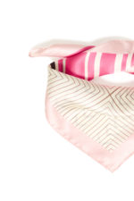 Klútur (100% silki) - Bleikur - Image 5