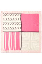 Klútur (100% silki) - Bleikur - Image 4