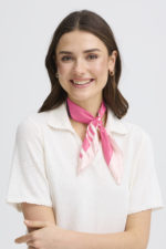 Klútur (100% silki) - Bleikur