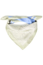 Klútur (100% silki) - Blár - Image 9