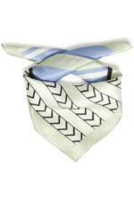 Klútur (100% silki) - Blár - Image 8