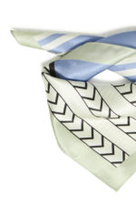 Klútur (100% silki) - Blár - Image 6