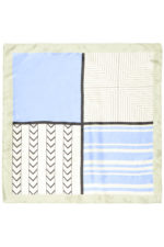 Klútur (100% silki) - Blár - Image 5