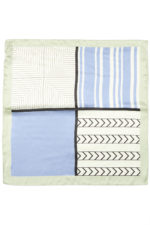 Klútur (100% silki) - Blár - Image 4