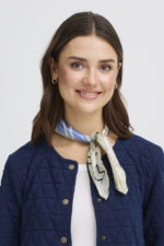 Klútur (100% silki) - Blár