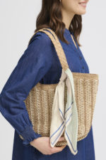 Klútur (100% silki) - Grænn - Image 2