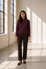 SUNDAY Peysa - Vínrauð