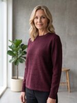 Skovhuus Peysa - Vínrauð